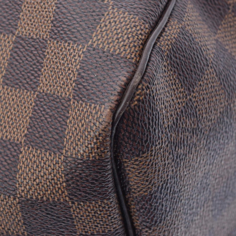 LOUIS VUITTON Damier Keepall Brown Canvas Boston Bag - Picture 8 of 9